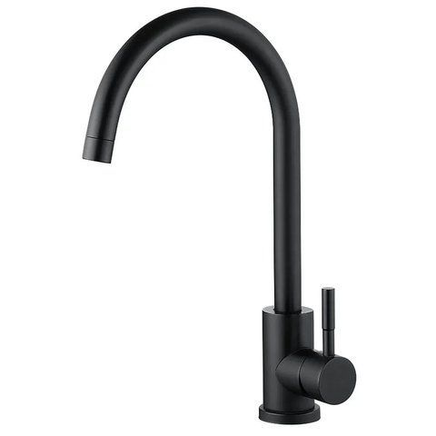 Змішувач для кухні Zerix LUX-011 Black із нерж. сталі SUS304 (ZX4868) ZX4868 фото