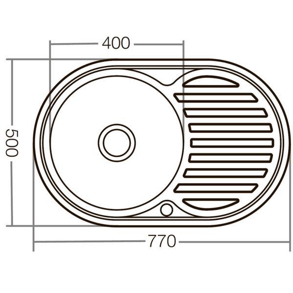 Мийка кухонна Zerix Z7750-08-180E (Satin) (ZX1596) ZX1596 фото