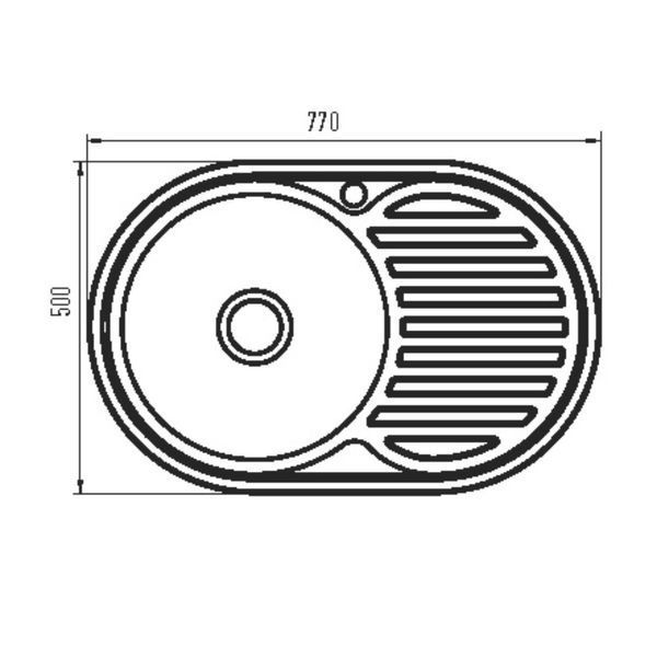 Мийка ZERIX Z7750-08-180E (SATIN) (ZM0596) ZM0596 фото