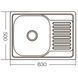 Мийка кухонна ZERIX Z6350-06-160E (satin) (ZM0561) ZM0561 фото 3
