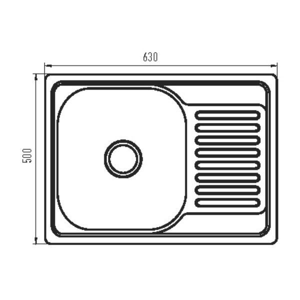 Мийка кухонна Zerix Z6350-08-180MD (micro decor) (ZS0572) ZS0572 фото