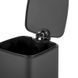 Відро для сміття з плавним закриттям квадратне Zerix Kubix-TC0108 Black 8 л колір чорний (ZX5892) ZX5892 фото 4
