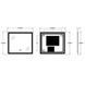 Дзеркало Zerix Mirra MR05-80x70-REVERSE з LED Touch, Anti-fog, димером, регулятором яскравості (ZX6057) ZX6057 фото 2