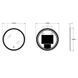 Дзеркало Zerix Solo MC01-80 з LED Touch, Anti-fog, димером, регулятором яскравості (ZX6064) ZX6064 фото 3
