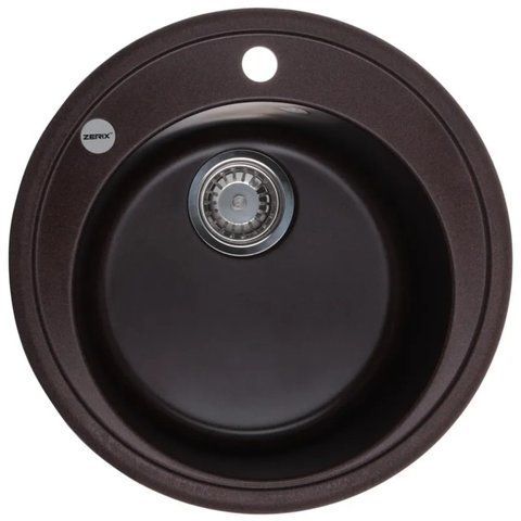 Мийка кухонна Zerix ZS-510R-12 Коричнева (ZX4536) ZX4536 фото
