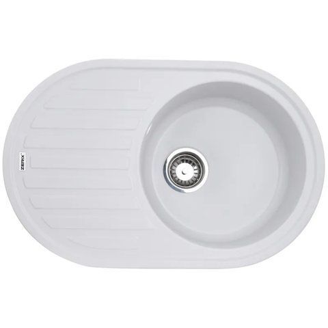 Мийка кухонна Zerix ZS-7750R-01 Біла (ZX4555) ZX4555 фото