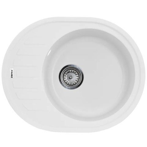 Мийка кухонна Zerix ZS-6250R-01 Біла (ZX4547) ZX4547 фото