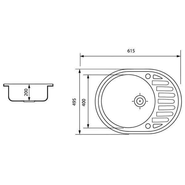 Мийка кухонна Zerix ZS-6250R-01 Біла (ZX4547) ZX4547 фото