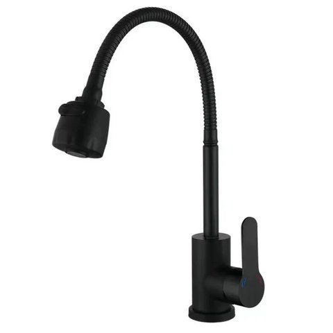 Змішувач для кухні Zerix DAX-011 Black Reflector з нерж. сталі SUS304 (ZX4822) ZX4822 фото