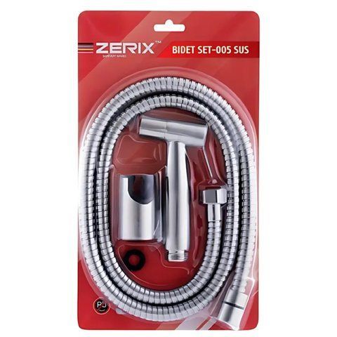 Набір для гігієнічного душу Zerix BIDET SET-005.SUS з нержавіючої сталі SUS304 упаковка блістер (ZX5860) ZX5860 фото