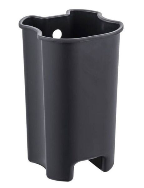 Відро для сміття з плавним закриттям овальне Zerix Prime-TC0105 Black 5л колір чорний (ZX5902) ZX5902 фото